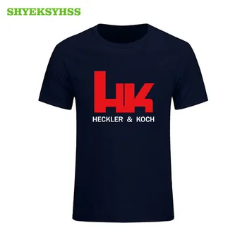 Heckler Koch Logo T-Shirts Mand Tee Kort Ærme t-Shirts Mænd HK Logo T-Shirt, Toppe