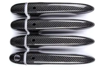 Høj kvalitet i ægte carbon fiber Auto ydre dørhåndtag dække for Maserati Ghibli quattroporte Levante VENSTRESTYRET bil styling