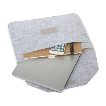2017 nye macbook pro 13 tilfælde Uld Filt sleeve taske Bærbare Laptop Sleeve Taske Case til macbook air 11.6 12 13.3 pro 15.4 tommer