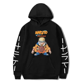 Naruto Uchiha Sasuke og Itachi Sweatshirt Mænd Kvinder Lange Ærmer Animationsfilm Kvalitet Streetwear Toppe Pullover Mænd