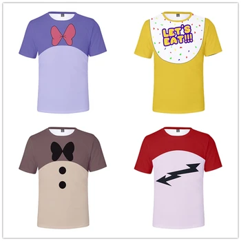 Fem Nætter På FNAF 3D-T-shirt til Drenge Sjove Toppe, T-shirts Mænd, Kvinder, Børn streetwear FNAF t-shirt T-shirt Mærket tøj