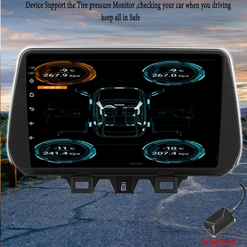 Android-10.0 Radio Bil DVD-Afspiller for Hyundai Tucson 20 2019 2018 / Santa Fe 201 Bil hovedenheden Bil GPS DVD Autoradio Mms