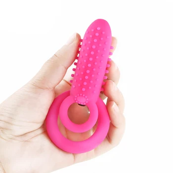 Vibrerende Mandlige Ring For Mænd Dobbelt Ring Sex Vibrator Mandlige Klitoris Stimulation Forsinke Ejakulation Erotisk Sexlegetøj For Par