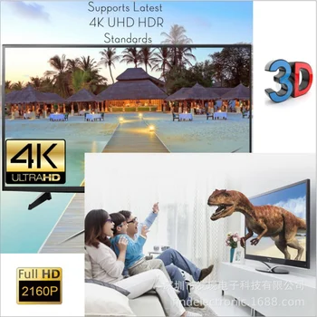2K 4K 3x1 HDMI-Kabel Splitter HD 1080P Video Switcher-Adapter 3 Input 1 Output-Port HDMI-Hub til Xbox PS4 DVD HDTV Bærbare PC, TV