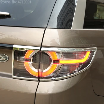 4stk ABS Chrome Bil Bageste baglygte Lampe Dække Trim For Land Rover Discovery Sport 2016 2017 Auto Tilbehør