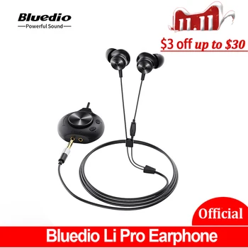 Original Bluedio Li Pro Kablede Hovedtelefoner 7.1 Virtuelle lydkort HIFI-Stereo-Headset Med Mikrofon Magnetiske Øretelefoner