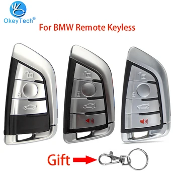 OkeyTech For BMW X5 F15 1 2 5 7-Serien, X1 X6 F16 G30 G11 F48 F39 3/4-Knappen Smart Bil, Remote Keyless Entry-Nøgle etui Nøgle