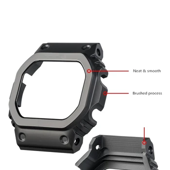 Black Titanium Watchbands og Bezel For DW5000 GM-W5610 GW5000 DW5035 Uret Sat Urrem Bezel/Case Metal Rem Med Værktøjer