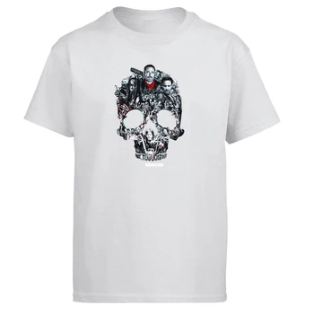 2021 Nye Sommer Mode Streetswear Walking Dead Kraniet Montage Mænd T-Shirts til mænd T-Shirt, Top Tees