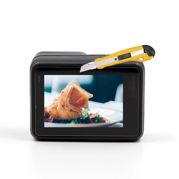TEELSIN 2stk Hærdet Glas Skærm + Linse Beskyttere Film Dække med Silikone objektivdækslet er Sat til GoPro Hero 5 6 7 Black