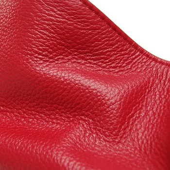 Kvinder PU Læder Kvast Håndtasker Rød Fast Messenger Taske i Høj Kvalitet Skulder Crossbody Tasker Punk Totes