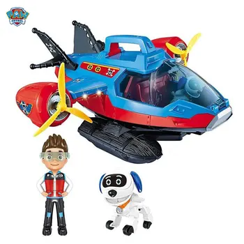 Paw patrulje dog toy komplet kommando center fly redde køretøj tracker Ryd Patrula Canina bevægelige dukke børns legetøj gave