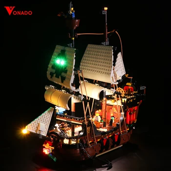 Led Lys-Kit Til SKABEREN Pirat Skib, Legetøj, Belysning, der er Kompatibelt For LEGO 31109 (IKKE Omfatter Model)