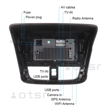 AOTSR Android 10.0 16GB Bil-Afspiller Til Toyota Vios Yaris-2017 Bil GPS Tracker Navigation 2 din Stereo, DVD-Afspiller Head Unit