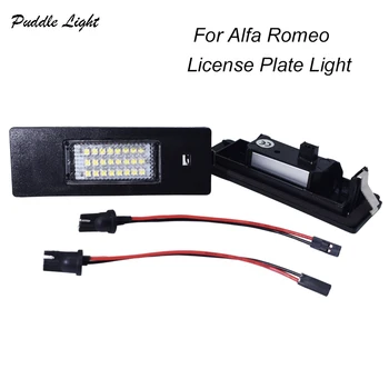 2x18SMD LED Licens Nummer Plade Lys lamper Passer Til Alfa Romeo 147 156 159 166 Brera MiTo GT Spider 939 Fejl gratis
