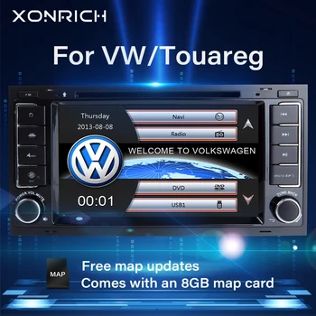 2 Din Bil Multimedia DVD-Afspiller Til VW/Volkswagen/Touareg/Transporter T5 2004 2005 2006 2007 2011 AutoRadio Lyd GPS-Navigation