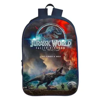 Udskriver Jurassic Verden Dinosaur-School-Rygsæk til Børn Bagpack Drenge skoletasker Junior Studerende Rejser indstillinger indstillinger 16 tommer