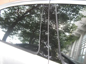 Auto midterste vindue trimmer B C søjle mærkat for Skoda Octavia A5 A7 ,6stk/set,,bil udvendig udsmykning tilbehør