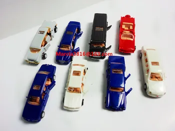 8stk / masse 1:87 Model Kit Tog ho skala miniaturer verdensplan luksus biler længere version Gratis Fragt
