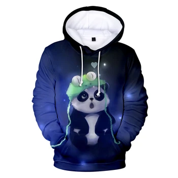 3D-Hættetrøjer Søde Panda Mænd Kvinder Casual Sweatshirt Hip Hop Hætteklædte ren Print Panda 3D-Hættetrøjer Mænds Efterår Mode Sweatshirt