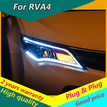 KOWELL Bil Styling for Toyota RAV4 LED-Forlygter-Nye RAV4 Kørelys KØRELYS Bi-Xenon Optik Høj Lav Beam Parkering tågelys