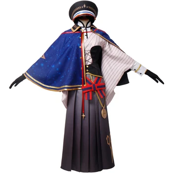 Anime Rozen Maiden Cosplay Kostume Souseiseki/lapislazuli Stern Cosplay Kostume Halloween Tøj Kvinder Kimono Sæt Med Hat