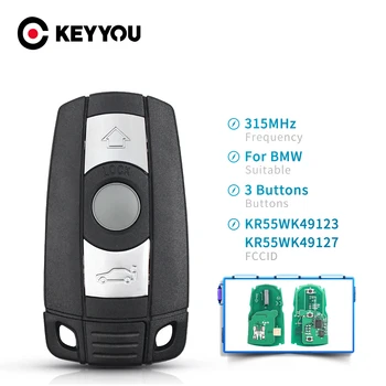 KEYYOU Bil Fjernbetjening Smart-Tasten For BMW 1/3/5/7 Serie CAS3 X5 X6 Z4 Bil Keyless-Control Sender Chip 315Mhz /433/ 868MHz