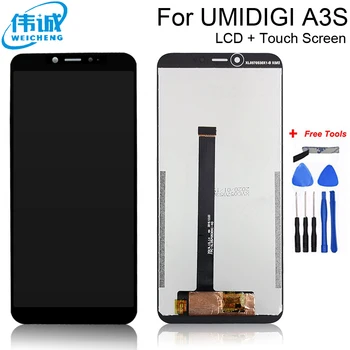 WEICHENG For UMI Umidigi A3 Pro LCD-Display og Touch-Skærm, Digitizer Assembly Reservedele+Værktøj Til UMI A3 A3S+Gratis Værktøjer