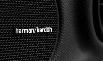 50X harman/kardon Hi-Fi-Højttaler Højttaler 3D Aluminium Badge mærkat Emblem stereo 43x5mm