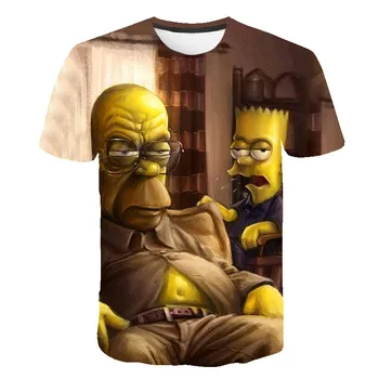 De Homer Simpsons 3d-Print T-Shirt med Bart Simpson Hus Tøj Homer Simpsons sweatshirt beklædning beklædning til mænd og kvinder Simpson