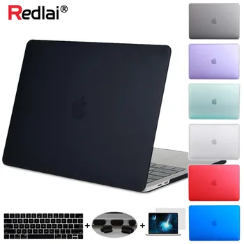 Redlai Glat Mat Plastik Hard Case Cover til MacBook Air Pro Retina 11 12 13 15 16tommer Touch bar A2141 A2159 2020 A2179 A2289