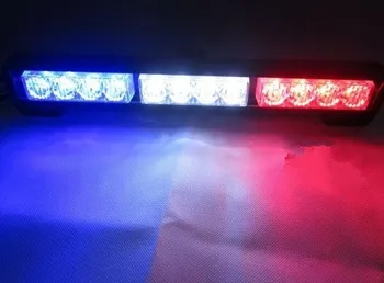 12v Politiets blinkende Led lys bar Bil beacon lampe Rød/Blå Nødsituation Strobe tågelys Biler Led kørsel Advarsel lys