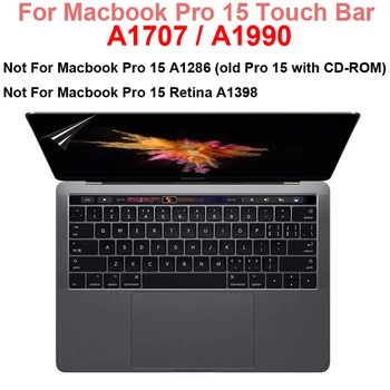 10stk Til Macbook Pro 15 Touch Bar A1707 A1990 Høj Clear Screen Protector MacbookPro 15.4 TouchBar Film Vagt Skærm Beskyttelse