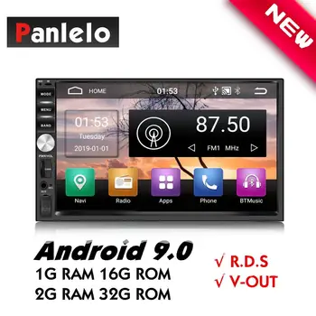 Android 9.0 bilstereo 2 Din Quad Core hovedenhed 7