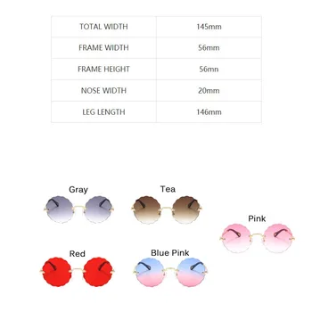 RBROVO Runde Retro Solbriller Kvinder Brand Designer solbriller til Kvinder Uindfattede Solbriller Kvinder Vintage Oculos De Sol Gafas