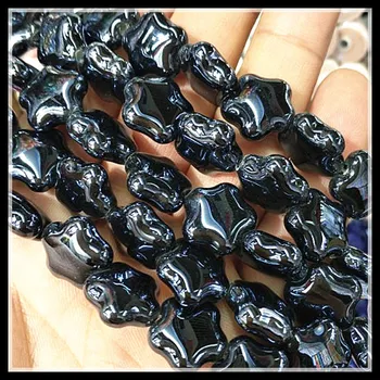 46pcs keramiske perler fem stjernet form porcelæns perler, tilbehør størrelsen 15mm armbånd til mænd med at lave smykker, beslag komponenter