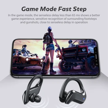 Trådløse Bluetooth Hovedtelefoner Sport Vandtæt Hovedtelefon-Touch Kontrol Hovedtelefoner TWS Hængende Ear Headset Med Mikrofon