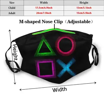 Knapperne Udskriv Vaskbart Filter Anti Støv Munden Maske Xbox Xbox Controller Konsol-Knappen Gamer Gaming Spil, Video Spil Spil