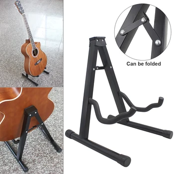 Aluminium Legering Sammenklappelige Stativ Guitar Stå Streng Instrumenter, der Holder til Guitar, Bas, Ukulele, Violin, Cello