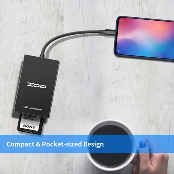 Rocketek Type c USB 3.0-SD XQD, der Arbejder samtidigt kortlæser Overførsel Sony M/G-Serien til Windows/Mac OS computer