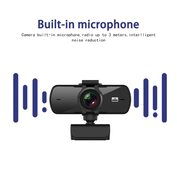 Nye HD 1440P 2K Webcam Mini Computer PC WebCamera Med Drejelig Mikrofon Fast Fokus Kameraer Til Live Video Broadcast-Opkald
