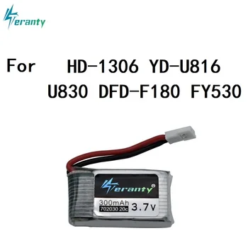 Lipo batteri Til E55 FQ777 FQ17W DFD F180 FY530 U816 U816A U830 X100 3,7 V 300mAh Batteri Oplader Til Syma X11 H107 S39-1 HD-1306