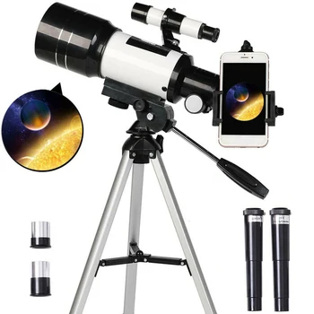 Astronomisk Teleskop F30070 150X Zoom, HD Udendørs Monokulare Med Stativ For Børn Observation Anvendelsesområde Gave