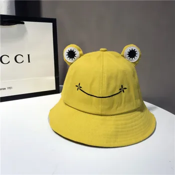 2020 Fashion Frog Bucket Hat til Kvinder, Sommer, Efterår Almindeligt Kvinder Udendørs Vandreture Stranden Fiskeri Cap Solcreme Kvindelige Solhat
