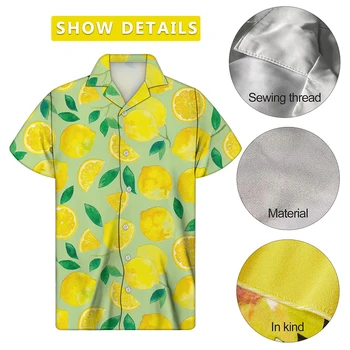 Jackherelook Sommeren Cubanske Guayabera Shirts Mænd Hawaii Skildpadde Hibiscus Plumeria Print Casual-Knappen Nede Mandlige Top Chemise Homme