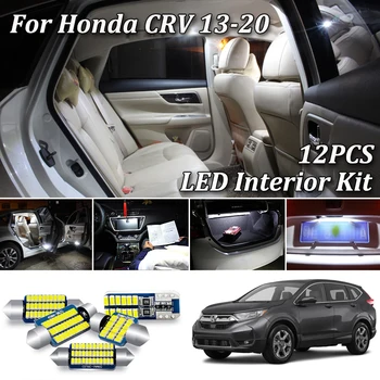 12Pcs Hvid Canbus led Bil interiør lys Kit Til Honda CRV CR-V 4 2013 2016 2017 2018 2019 2020 led indvendigt lys