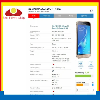 10stk/masse lcd-For SAMSUNG GALAXY J1 2016 LCD-J120 J120f J120M J120H Skærm Touch screen Digitizer skærm til Samsung j120f