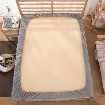 49 Grå lagen lagen med rund elastisk Almindeligt sengetøj-king-værelse med queensize-seng madras dækning bedsheet