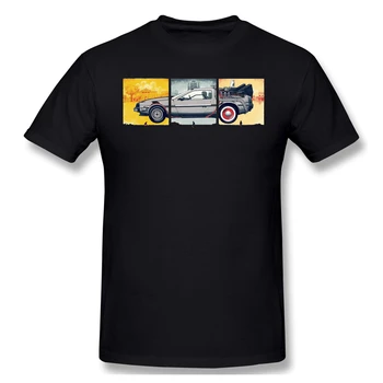DeLorean sort T-Shirt tilbage til fremtiden homme T-Shirt t-Shirts Ren Korte Ærmer