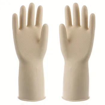 Kemisk Modstandsdygtige Handsker,Vandtæt Genanvendelige Opvask Husholdning Rengøring Sikkerhedsudstyr Arbejder Tunge Industri Gummi